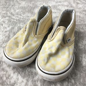 TODDLER PALE YELLOW VANS